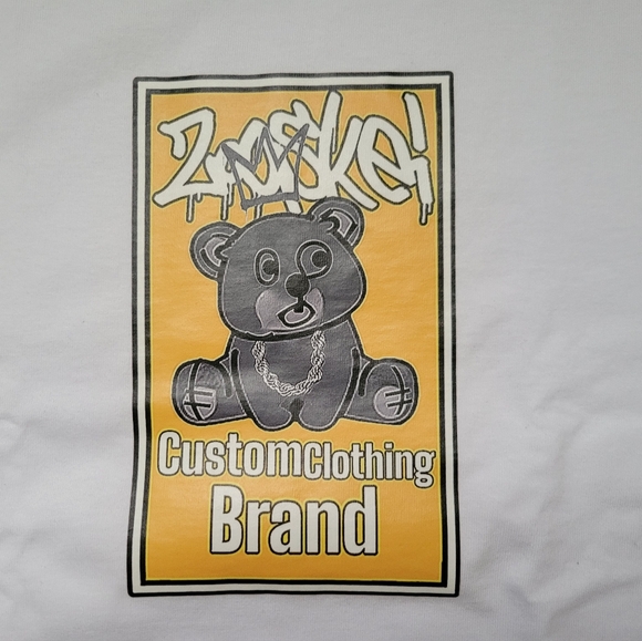 ZOOSKEI LIMITED EDITION TEE, Sz:Sm, Color:White/Gold, Material:100%Cotton,Thick - Picture 2 of 8